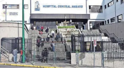  ?? CORTESÍA ?? kEl hospital del IESS en Ambato está saturado y se trabaja en la ampliación del número de camas de cuidados intensivos.