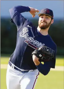  ?? CURTIS COMPTON/CURTIS.COMPTON@AJC.COM ?? Braves pitcher Ian Anderson had a 3.58 ERA and 124:53 strikeout-towalk ratio in 2021, his first full season. He also has pitched well in the postseason.