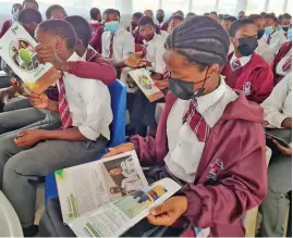  ?? ?? ATTENTIVE: Mabogo Junior Secondary School students