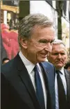  ?? NEW YORK TIMES ?? Bernard Arnault, Europe’s richest man, added almost $37B to his estate and became one of three centibilli­onaires in the world. Arnault controls LVMH, which purchased worldrenow­ned Tiffany & Co. this year.