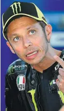  ??  ?? Yamaha-Star Valentino Rossi will ab Juli wieder Gas geben.