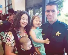  ?? FACEBOOK ?? Deputy Sheriff Benjamin Nimtz was killed in a traffic crash on July 21, 2019, while on his way to a domestic violence call.