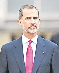  ?? Picture: PA. ?? King Felipe VI of Spain has condemned Catalonia’s political leaders for promoting a break with Spain.