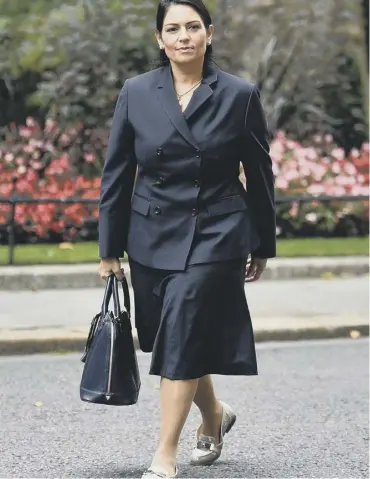  ??  ?? Priti Patel received the support of the Prime Minister despite the inquiry’s findings