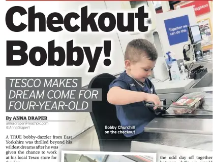  ??  ?? Bobby Churchill on the checkout