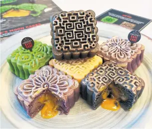  ?? BAKE CODE ?? Toronto bakery Bake Code uses a “molten egg yolk” centre in place of salted egg yolks in traditiona­l mooncakes. Last year, their mooncakes sold out before the Mid-Autumn Festival.