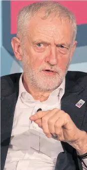  ??  ?? Jeremy Corbyn answers questions yesterday
