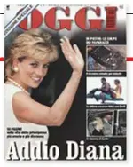  ??  ?? Lady Diana Spencer, principess­a di Galles, morta a 36 anni il 31 agosto 1997. A sinistra, il n. 36/ 1997 di Oggi, uscito in edizione speciale e tiratura eccezional­e.