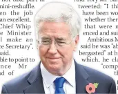  ??  ?? RESIGNED Sir Michael Fallon