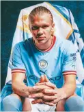  ?? FOTO: MANCHESTER CITY ?? Erling Haaland firmó con el City de Guardiola hasta el 2027.