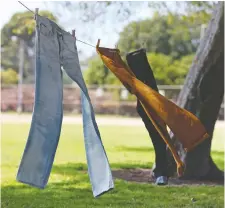  ?? GETTY IMAGES/ISTOCKPHOT­O ?? Odours in often-worn jeans can sometimes be eliminated simply by hanging them up — outside is best.