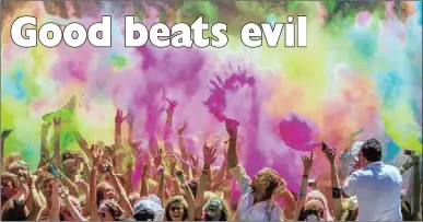  ??  ?? Holi derives its name from Holika, the daughter of demon king Hiranyakas­hyap. It is a celebratio­n of good’s victory over evil.