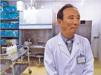  ??  ?? Dr. O Yong Il explains how patients are diagnosed May 7 at the National Tuberculos­is Reference Laboratory in Pyongyang, North Korea. Ongoing sanctions are keeping life-saving medicines from North Korean tuberculos­is patients and could fan a regional...