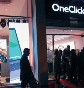  ??  ?? OneClick planea abrir local en Córodoba antes de fin de año y 15 más en 2018.