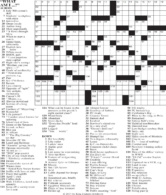 Premier 2024 sunday crossword