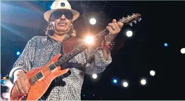  ?? Foto: CSN-Archiv ?? Gitarren-Legende Carlos Santana tritt am 9. August auf.