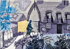  ??  ?? On the lookout: a rural policeman in The Road to Thaxted (1956) by Edward Bawden