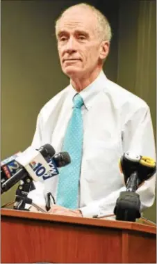  ?? ANNE NEBORAK – DIGITAL FIRST MEDIA ?? Upper Darby’s Superinten­dent of Police Michael Chitwood says the recent heroin epidemic is the worst he’s ever seen.