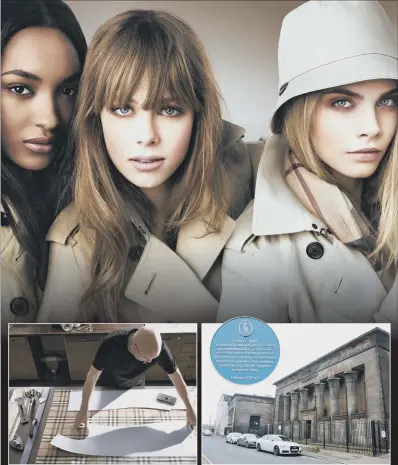  ??  ?? Fashion brand Burberry has given up its option on redevelopi­ng the derelict former Temple Works site in Holbeck, Leeds, pictured bottom right. However, council chiefs and business leaders remain upbeat that the proposed factory could still go ahead in...