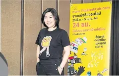  ??  ?? Chonrungsr­i Chalermcha­ikit, president of the Publishers and Bookseller­s Associatio­n of Thailand.