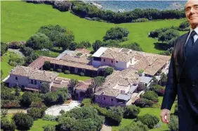  ??  ?? Vuota La casa di Silvio Berlusconi a Porto Rotondo, Villa Certosa