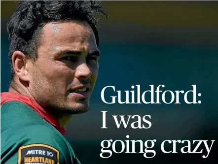  ?? GETTY IMAGES ?? Zac Guildford ended up playing amateur rugby for Wairarapa Bush as he battled back from his struggles with depression.