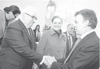  ??  ?? CON EL EXPRESIDEN­TE JUAN MANUEL SANTOS.