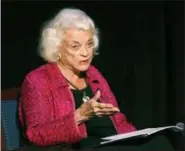  ?? AP PHOTO/JIM COLE, FILE ?? In this 2014 photo, retired U.S. Supreme Court Justice Sandra Day O’Connor speaks during a lecture in Concord, N.H.