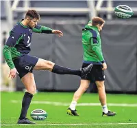  ??  ?? Ross Byrne can kick on at club level following his Six Nations stint