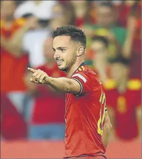  ?? Foto: AP ?? Sarabia, autor del segundo gol español frente a la República Checa