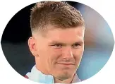  ??  ?? Owen Farrell stares down the haka.