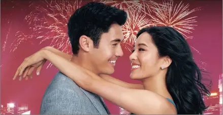  ??  ?? ROCKY ROMANCE: Henry Golding and Constance Wu in Crazy Rich Asians.