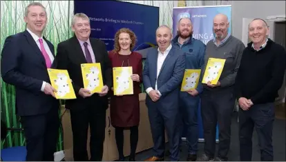  ??  ?? Niall Reck (Wexford Chamber President), Dan Mernagh (ESB Area Manager), Tracey Morgan (Wexford Chamber), Denis Cambridge (ESB Divisional Manager), Liam Carley (ESB), Ed Doran (ESB), and John Harpur (ESB).