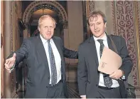  ??  ?? Foreign Secretary Boris Johnson with Richard Ratcliffe