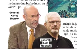  ??  ?? General: Karlos Branko
General: Luis Mekenzi
