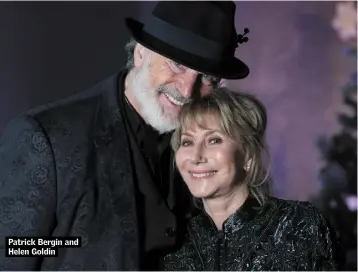  ??  ?? Patrick Bergin and Helen Goldin