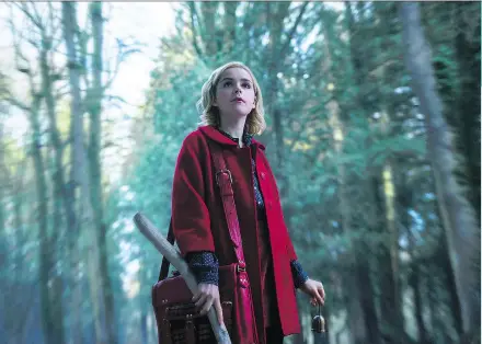  ?? DIYAH PERA/NETFLIX ?? Kiernan Shipka made a name for herself on Mad Men. This fall, she headlines the Chilling Adventures of Sabrina.