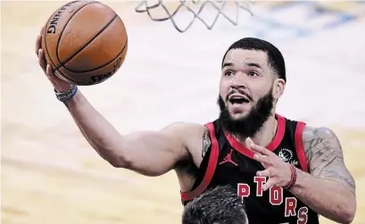  ?? DOUGLAS P. DEFELICE GETTY IMAGES FILE PHOTO ?? Fred VanVleet is averaging 19.8 points this season and been carrying the load for the Raptors on most nights.