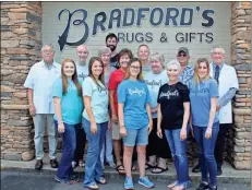  ?? kevin Myrick ?? The staff of Bradford Drugs and Gifts in Cedartown gathered for a photo to celebrate the 30th anniversar­y of ownership by Bill Brewster.