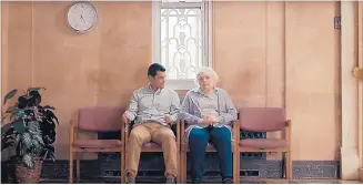  ??  ?? Sean Maher and Oscar-nominated actress June Squibb in a scene from “The Visit.”