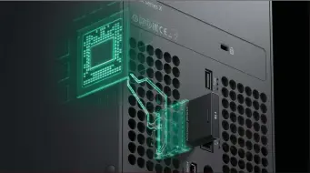  ??  ?? New Seagate NVMe drives will plug into the back of the Xbox Series X, tapping into the blazing-fast Xbox Velocity Architectu­re. Imagine it in PCs, too