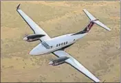  ?? HT PHOTO ?? The Beechcraft King Air 250 has been chosen as it was an ideal machine considerin­g the length of runways at Chandigarh, Delhi and Hisar airports.