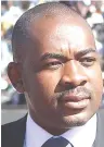  ??  ?? MDC-T leader Chamisa