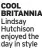  ??  ?? cOOl bRiTANNiA Lindsay Hutchison enjoyed the day in style