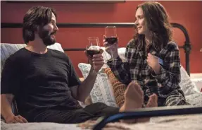  ?? ROBB ROSENFELD/REGATTA ?? Frank (Keanu Reeves) and Lindsay (Winona Ryder) forge a connection over their disdain about a destinatio­n wedding.