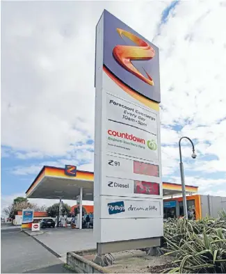  ??  ?? High octane: The Hawera Z station, part of a portfolio of stations being sold and leased back by the fuel distributi­on chain.