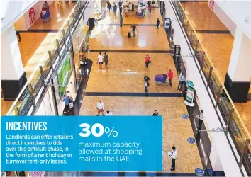  ?? Ahmed Ramzan/Gulf News ?? Shoppers at Mall of the Emirates in Dubai. Some major changes in the occupancy mix may be imminent in the second-half of the year for malls in the UAE.