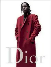  ??  ?? A$AP ROCKY, POUR LA PROCHAINE CAMPAGNE DIOR.