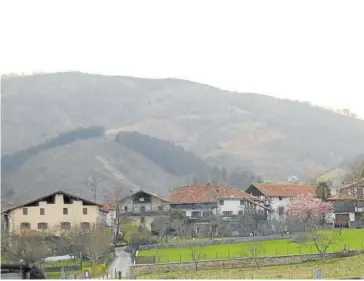  ?? ?? Barrio Zalain, en Bera, desde donde saldrá la nueva tubería.