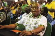  ?? JOAO SILVA / NEW YORK TIMES ?? South African President Jacob Zuma looks on in December as an announceme­nt is made that Deputy President Cyril Ramaphosa is the new leader of the African National Congress.